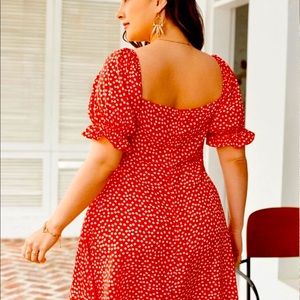 Puff Sleeve Floral Dress